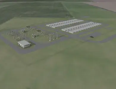 Rendu du site de stockage de Tilbury