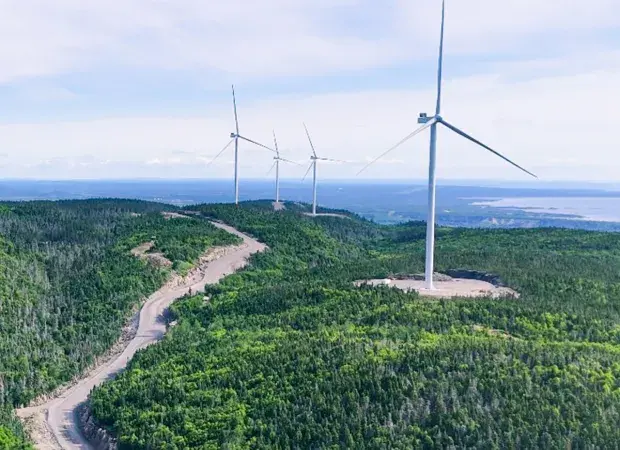 Parc éolien Apuiat vu du ciel