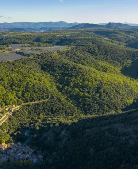 Parc solaire dans les terres